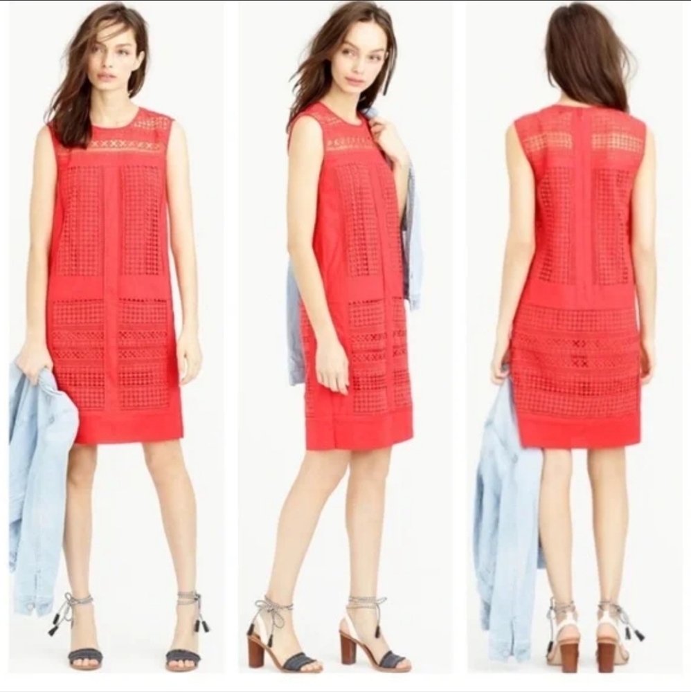 J. Crew dress overlay cotton Dress
